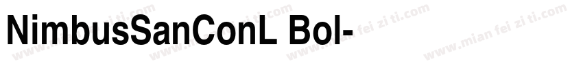 NimbusSanConL Bol字体转换